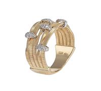 Marco Bicego Marrakech Onde 18ct Yellow Gold Diamond Five Strand Ring - J MBI-422/J