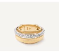 Marco Bicego Masai 18ct Yellow Gold 4-Strand Coil 0.38ct Diamond Ring - M