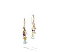 Marco Bicego Paradise 18ct Yellow Gold Multicolour Gemstone Long Earrings MBI-469
