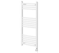 Marco Curved Digital Thermostatic Electric Heated Towel Rail | White | Mild Steel | 1000mm x 500mm