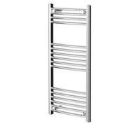 Marco Curved Heated Towel Rail | Chrome | Mild Steel | 1000mm x 500mm