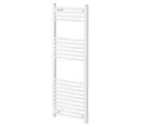 Marco Curved Heated Towel Rail | White | Mild Steel | 1200mm x 500mm