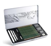 MARCO Drawing Set for Sketching & Painting - 25 Pencils, High Quality Designed for Beginners, Artists, Adults & Teenagers - Ideal for Detailed Sketches, Everyday Drawings & Creative Work (25 Pieces)