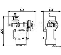 MARCO electronically-operated automatic fresh water pump 2.5bar26l/m