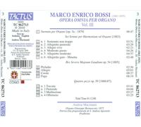 MARCO ENRICO BOSSI: OPERA OMNIA PER ORGANO, VOL. 3 NEW CD