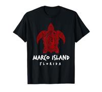 Marco Island Florida Sea Turtle Design Marco Beach FL T-Shirt