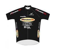 Marco Pantani Black Retro Pro Team Mercatone Uno Cycling Jersey For Men, Summer Short Sleeve Breathable MTB Bike Clothing Bicycle Shirt(3XL)