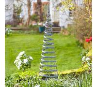 Marco Paul 1.2m Faux Rattan Obelisk - Slate in Grey Marco Paul Grey