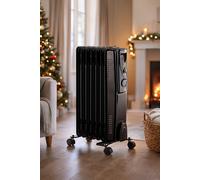 Marco Paul 1.5KW Oil Filled Radiator - Black Marco Paul Black