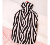 Marco Paul Hot Water Bottle 1.8 Litre Zebra Small Hot Water Bottle Neck Warmer Foot Warmer Hand Warmer Heating Pad Hot Water Bottle Cover Animal Hot Water Bottle Hot Water Bottles for Adults