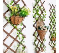 Marco Paul 1.8 X 0.3M Heavy Duty Wooden Expanding Tan Trellis