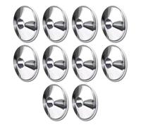 Marco Paul 10 Pack of Chrome Radiator Pipe Collars Heavy Duty Plastic 15mm Pipe Covers Radiator Collars for Kitchen Bathroom Livingroom Easy to Install Floor Rings for Radiators