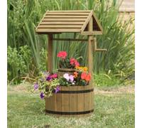 Marco Paul 100cm Garden Wishing Well in Brown Marco Paul Brown