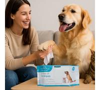 Marco Paul 100pc Antibacterial Pet Wipes - Fragrance & Alcohol Free Cat & Dog Wipes - Paws, Coat, Bum And Ear Wipes For Dogs Cats - Perfect For Dog Grooming Cat Grooming Kitten And Puppy Essentials