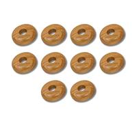 Marco Paul 10pc Oak Radiator Pipe Covers Easy Snap on Collar Rings 15mm