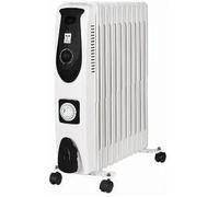 Marco Paul 11 Fin Oil Filled Electric Heaters for Home Mini Radiator with Adjustable Thermostat in White Marco Paul White