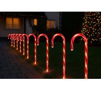 Marco Paul 12 Candy Cane Lights with 60 LEDs in Red Marco Paul Red