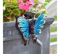Marco Paul 12cm Metal Butterfly Plant Pot Hanger in Blue Marco Paul Blue
