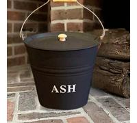 Marco Paul 12L Metal Ash Bucket With Lid Fireside Storage