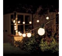 Marco Paul 14.5m Warm White Mains Powered Bulb String Lights in Black Marco Paul Black