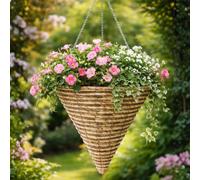 Marco Paul 14'' Rope Cone Hanging Basket
