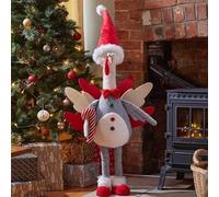 Marco Paul 143cm Christmas Turkey Novelty Plush Christmas Decorations Indoor Turkey Home Ornaments Freestanding Animal Figurine Furry Fabric Statue Xmas Decorations Home Decor