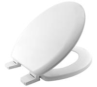 Marco Paul 18" White Fashion Sofy Toilet Seat Universal Adjustable to Fit Most Toilets Oval Seat with Hinges & Parts Bathroom En-Suite Office Home Indoor (Soft Fashion Toilet Seat)