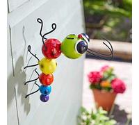 Marco Paul 19cm Multicoloured Metal Caterpillar Wall Art for Garden Marco Paul Multicolor
