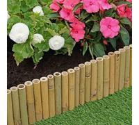Marco Paul 1m x 15cm Heavy Duty Log Roll Garden Edging Border in Beige | Size: 1m x 15 cm Marco Paul Beige 1m x 15 cm