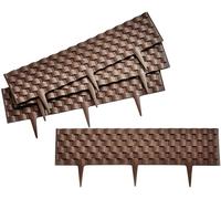 Marco Paul 2.4M Rattan Style Garden Edging in Brown Marco Paul Brown