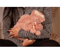 Marco Paul 2 Litre Pink Hot Water Bottle With Cover - Cute Hot Water Bottle For Stomach And Back Pain Relief - Hot Bags For Pain Relief With Pink Fluffy Cover - Ideal For Hand Warmer & Feet Warmer