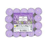 Marco Paul 20 Pack Lavender Tea Lights - Long Lasting 8 Hour Tealight Candles - Premium Wax Purple Candle Lights for Relaxation, Home Fragrance, Spa Ambience, Birthdays, Gift Sets & Special Occasions