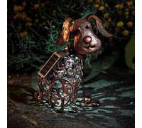 Marco Paul 20cm Bronze Steel Solar Silhouette Dog Ornament in Copper Marco Paul Copper