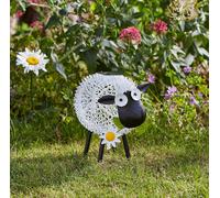 Marco Paul 21cm White Metal Solar Silhouette Sheep Ornament Marco Paul White