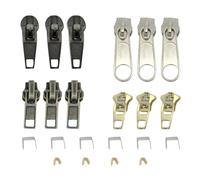 Marco Paul 22-Piece Metal Zip Repair Kit - Durable Zipper Repair Kit with Model 3, 4.5 & 5 Sliders & Stoppers - Easy-to-Use Zip Fixer & Zipper Replacement Kit for Jeans Travel Bags Suitcases & Luggage