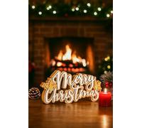 Marco Paul White Glitter Wooden Merry Christmas Sign Plaque 3d Letter Block Christmas Home Ornament Decoration Large 23cm Free Standing Welcome Sign Table Centrepiece Xmas Window Fireplace Decoration