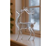 Marco Paul 24cm Clear Arcylic Standing Reindeer Christmas Ornament | Size: 24 cm Marco Paul Clear 24 cm