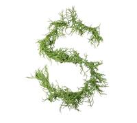 Marco Paul 280cm LED Pine Christmas Garland - Realistic Artificial Green Winter Garland with Warm White Lights - Durable Indoor & Outdoor Christmas Decorations for Fireplace, Door & Stairs