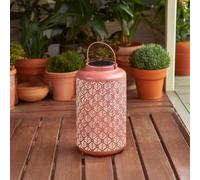 Marco Paul 29cm Pink Solar Terracotta Hanging Lanterns in Dusty Pink Marco Paul Dusty Pink