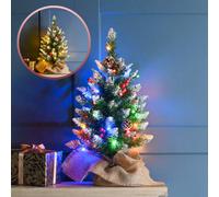 FESTIVE Prelit Berry & Cone Table Tree - 0.6 m / 1.9 ft