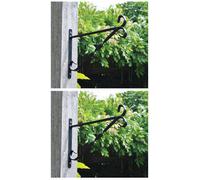 Marco Paul 2Pc 10" Black Metal Hanging Bracket