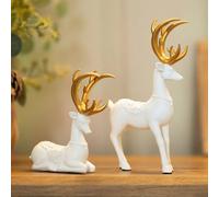 Marco Paul 2Pc Christmas Reindeer Decoration Set