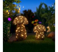 Marco Paul 2Pc Led Mushroom Ornament Set