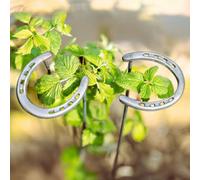 Marco Paul 2Pc Metal Garden Plant Horseshoe Support Set