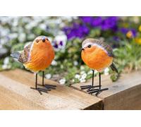 Marco Paul 2Pc Red Breast Robin Ornaments