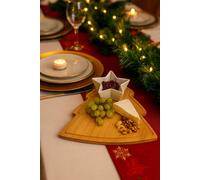 Marco Paul 2Pc Wooden Christmas Tree Serving Board Set