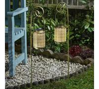 Marco Paul 2pck Solar Lantern Stake Lights in Gold Marco Paul Gold