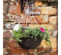 Marco Paul 2X 12'' Hanging Basket Rattan Round Planter