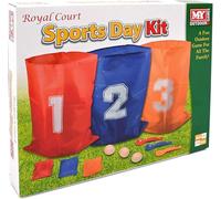 Marco Paul 3 in 1 Sports Day Kit Sack Race Egg, Spoon Race & Bean Bag Toss Marco Paul Multicolor