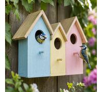 Marco Paul 3 In 1 Wooden Wild Garden Bird Houses